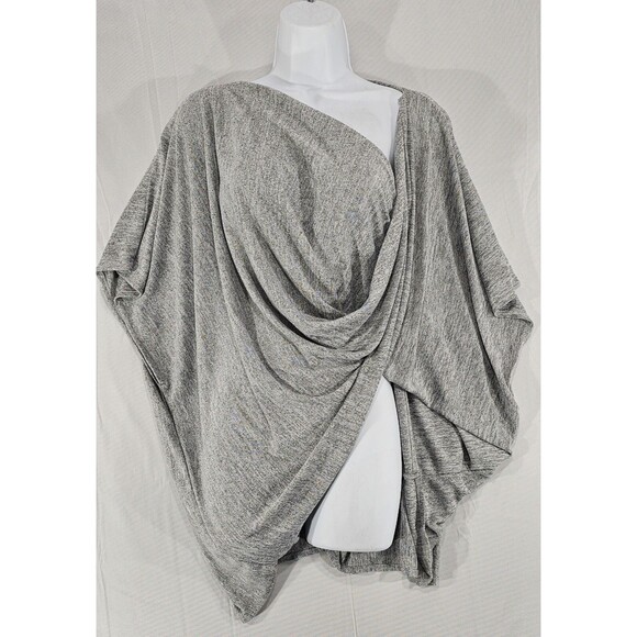 Saturday Sunday Anthropologie Womens Ami Kimono Top Twist Wrap Boho Gray OS - Picture 1 of 11